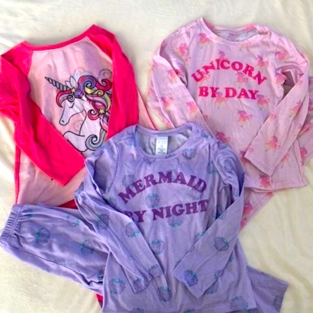 Girls Size 5/6 Pajama Bundle of 3